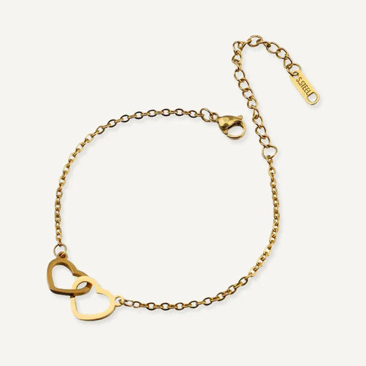 Bracelet Personnalisé Cœurs Entrelacés
