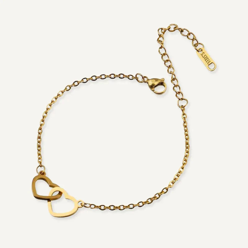 Bracelet Personnalisé Cœurs Entrelacés