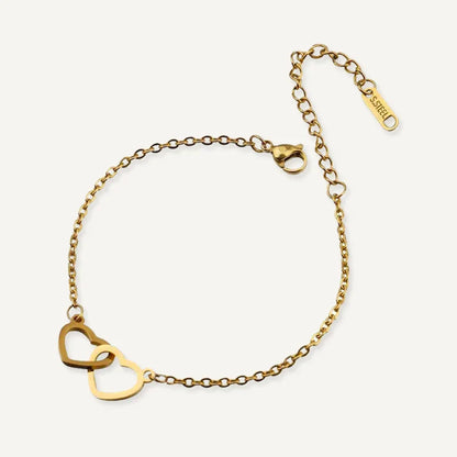 Bracelet Personnalisé Cœurs Entrelacés