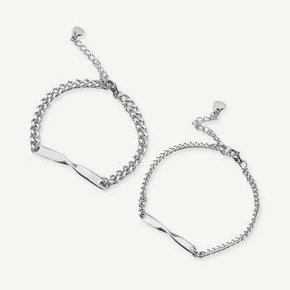 Bracelets Couple Personnalisés Prénoms et Date