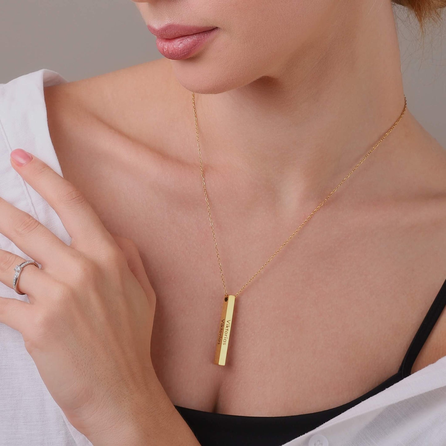 Collier Barre Personnalisée