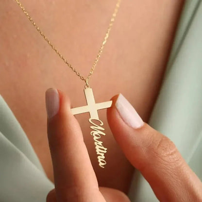 Collier Croix Prénom