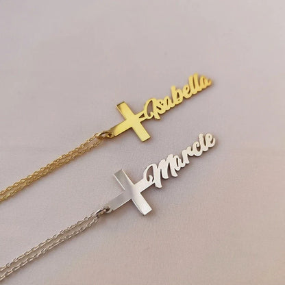 Collier Croix Prénom