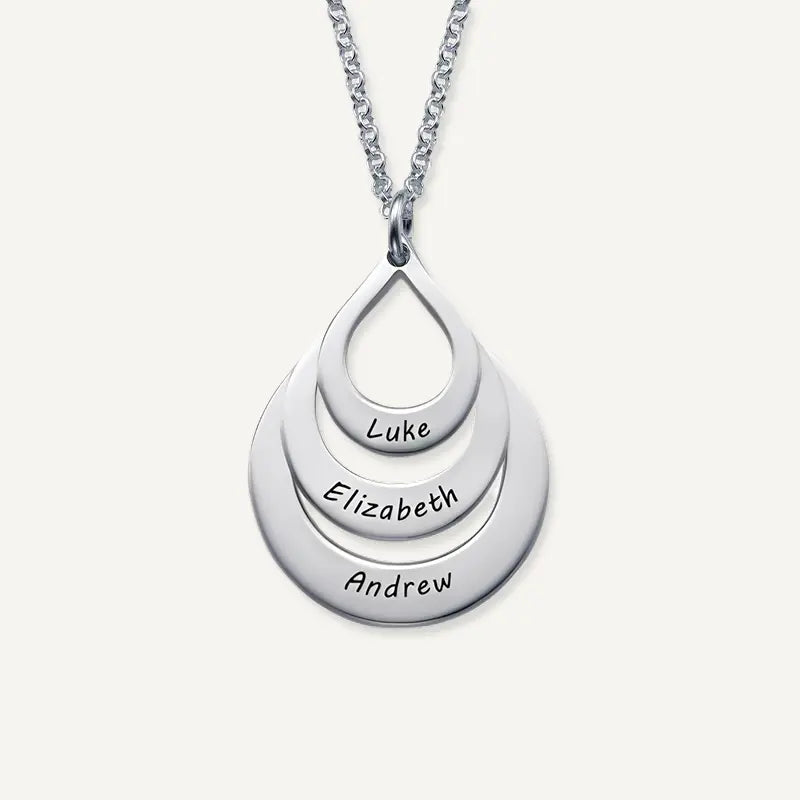 Collier Goutte d'Eau Personnalisé