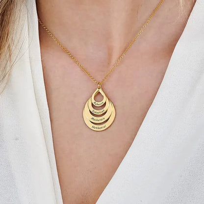 Collier Goutte d'Eau Personnalisé