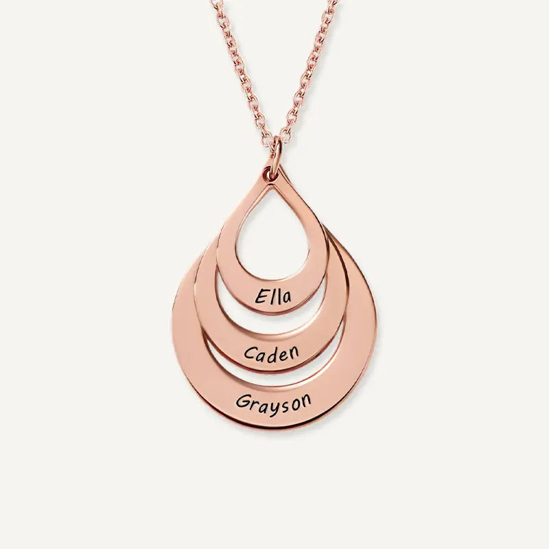 Collier Goutte d'Eau Personnalisé