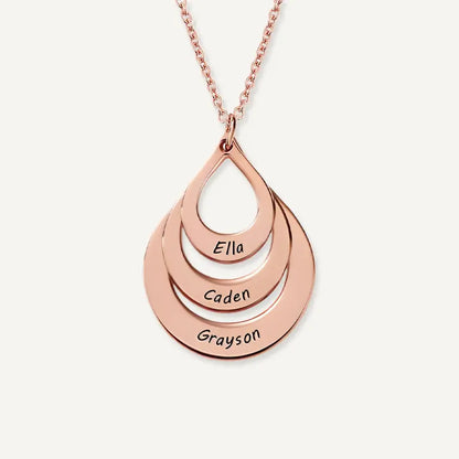 Collier Goutte d'Eau Personnalisé