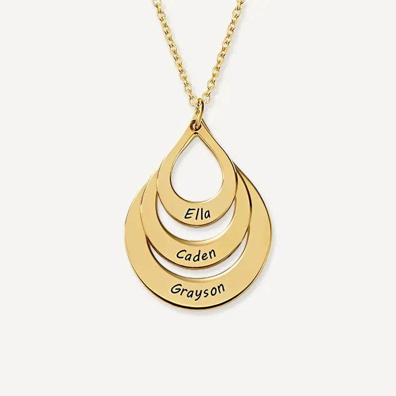 Collier Goutte d'Eau Personnalisé