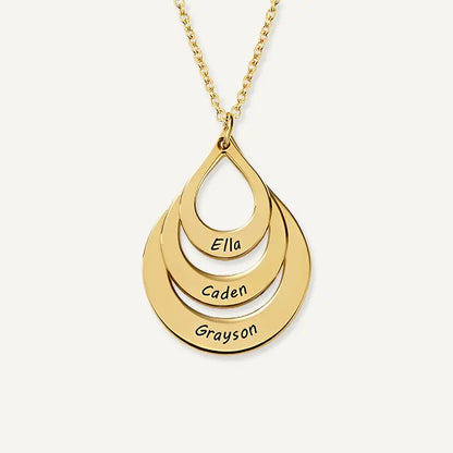 Collier Goutte d'Eau Personnalisé