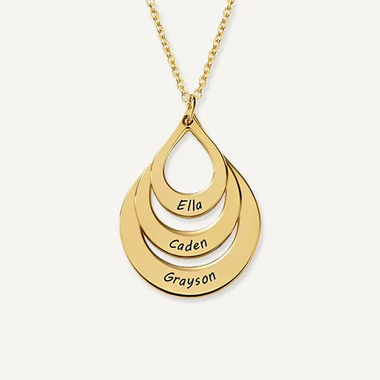Collier Goutte d'Eau Personnalisé
