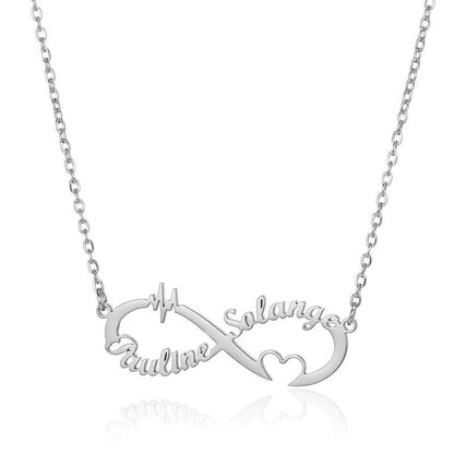 Collier Infini 2 Prénoms