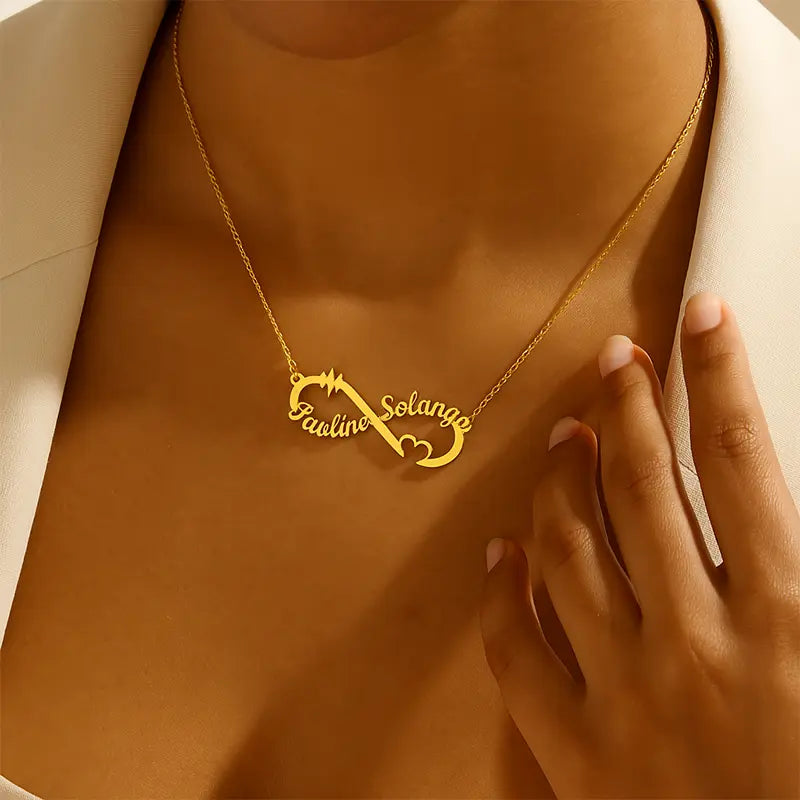 Collier Infini 2 Prénoms