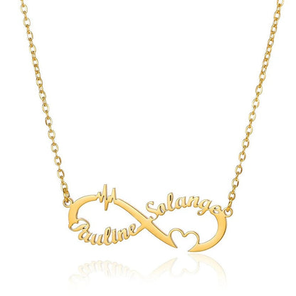 Collier Infini 2 Prénoms