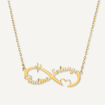 Collier Infini 2 Prénoms