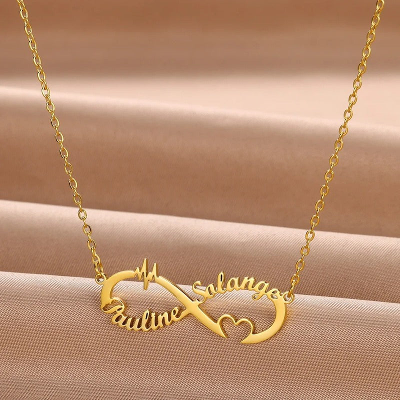 Collier Infini 2 Prénoms