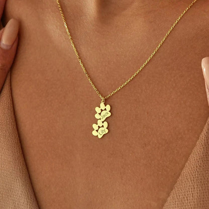 Collier Patte de Chien Personnalisé