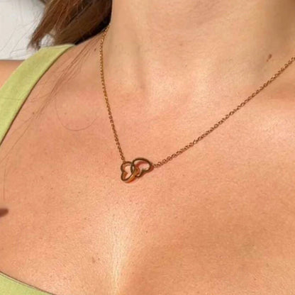 Collier Personnalisé Cœurs Entrelacés