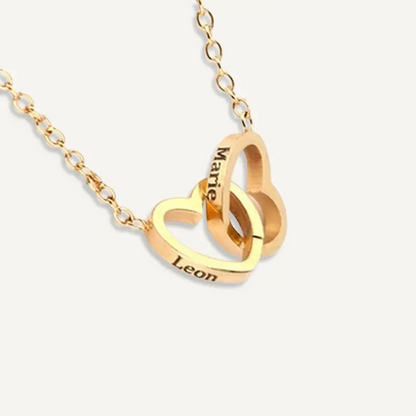 Collier Personnalisé Cœurs Entrelacés
