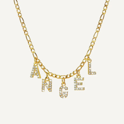 Collier Personnalisé Prénom Lettres Or
