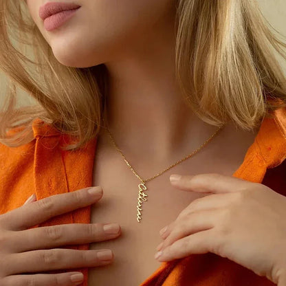 Collier Personnalisé Prénom Vertical