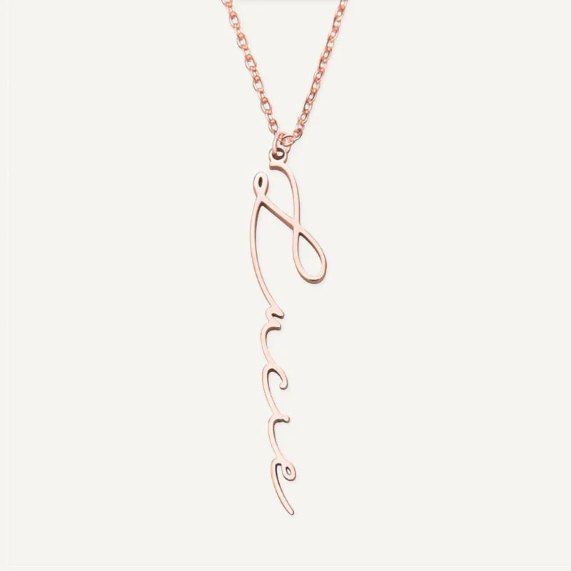 Collier Personnalisé Prénom Vertical