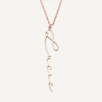 Collier Personnalisé Prénom Vertical