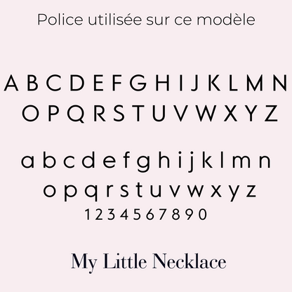 Collier Personnalisé Barre 3D