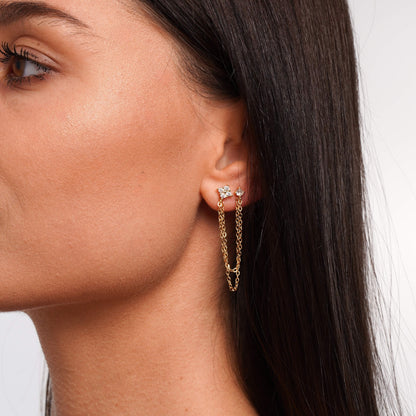 Boucles d’oreilles Chaîne Grace