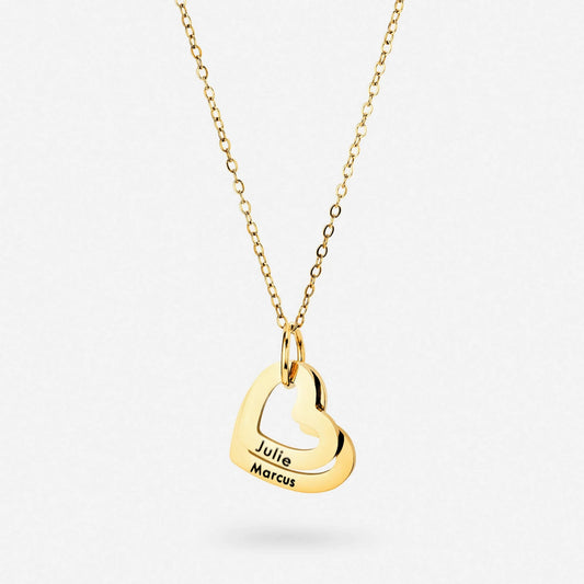 Collier Pendentif Cœurs Personnalisé