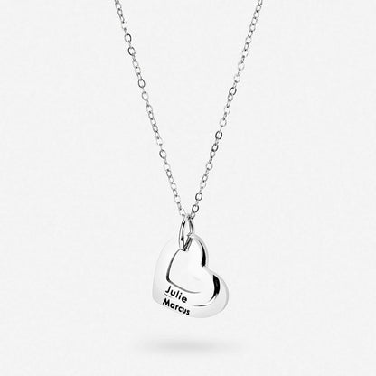 Collier Pendentif Cœurs Personnalisé