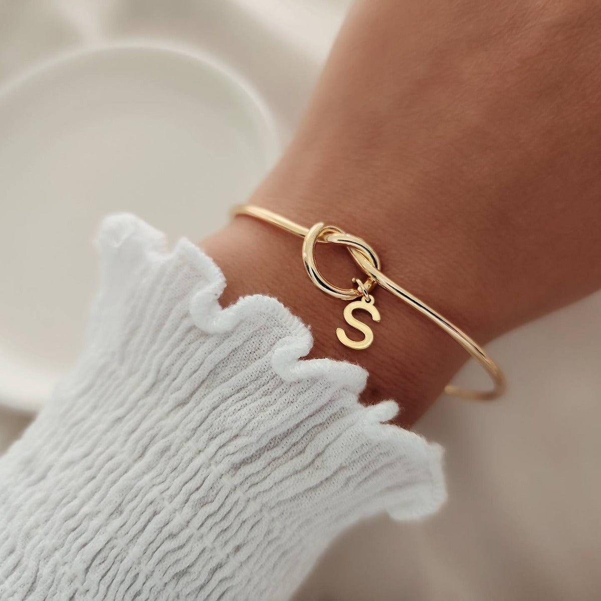 Bracelet Jonc Initiale