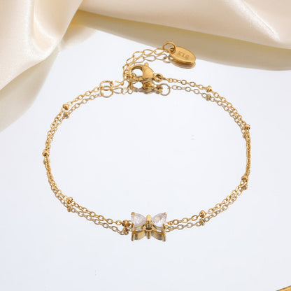 Bracelet Nœud & Cristal