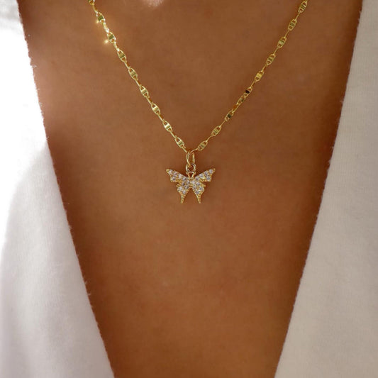 Collier Pendentif Papillon