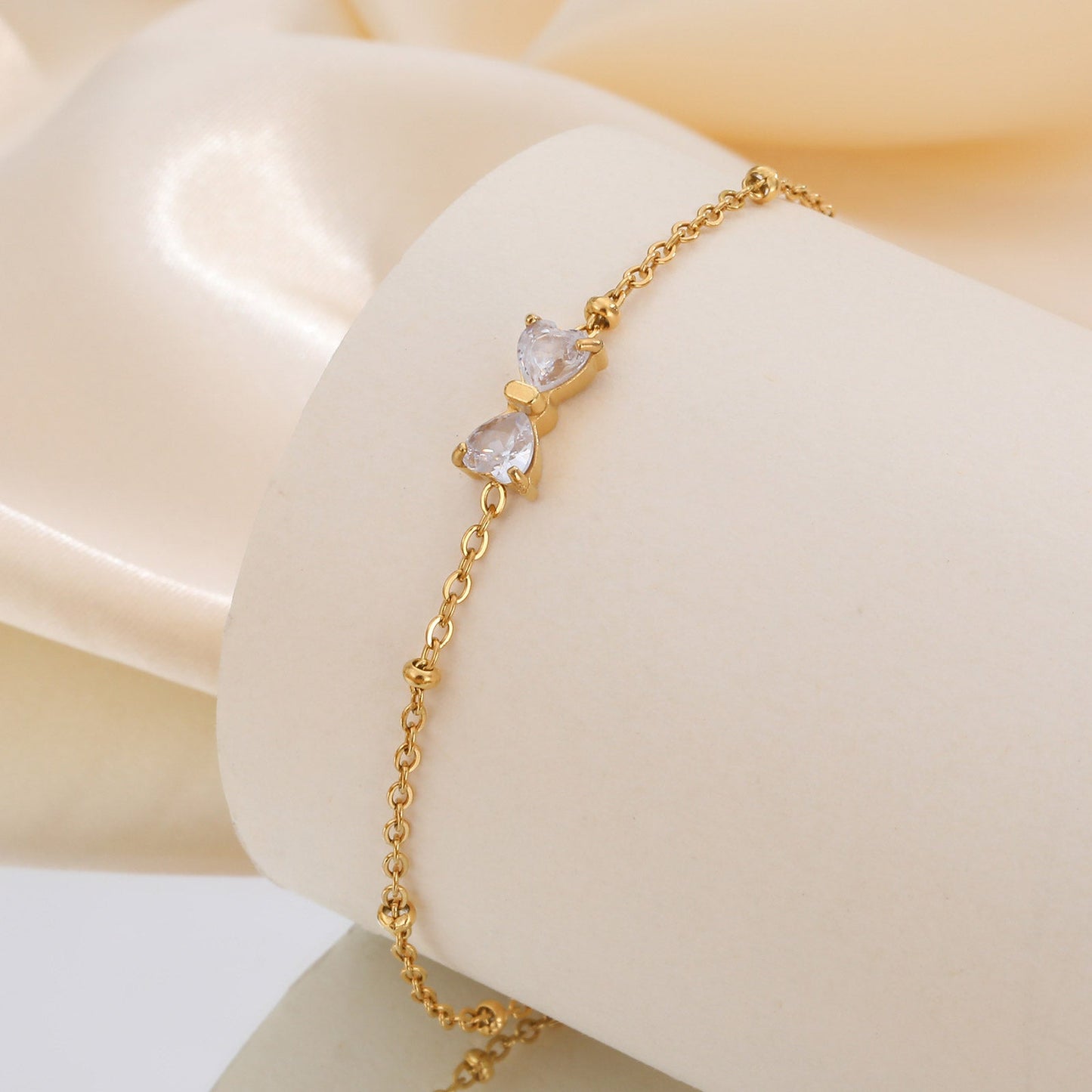 Bracelet Nœud & Cristal