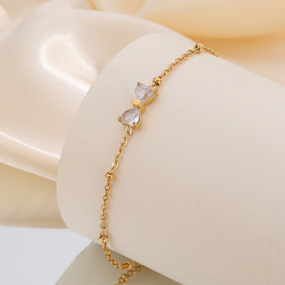 Bracelet Nœud & Cristal