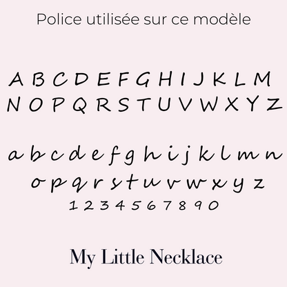 Collier Gouttes Prénoms – Jusqu’à 3 Noms Gravés