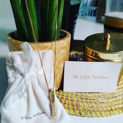 Collier Personnalisé Barre 3D