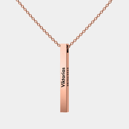 Collier Barre Personnalisée