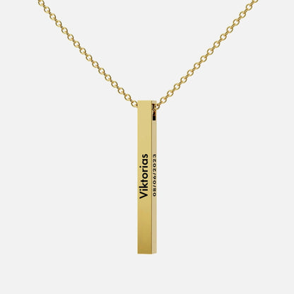 Collier Barre Personnalisée