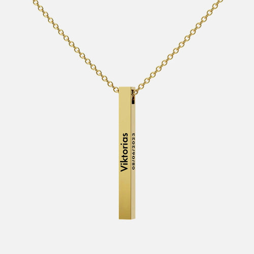 Collier Barre Personnalisée