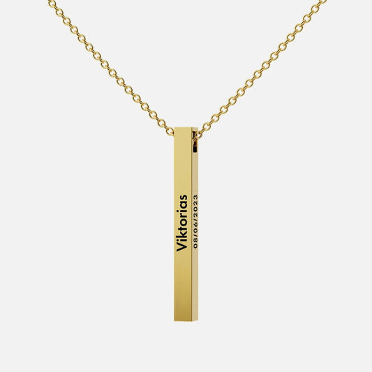 Collier Barre Personnalisée
