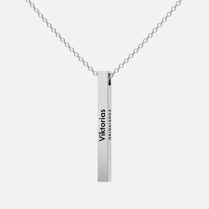 Collier Barre Personnalisée
