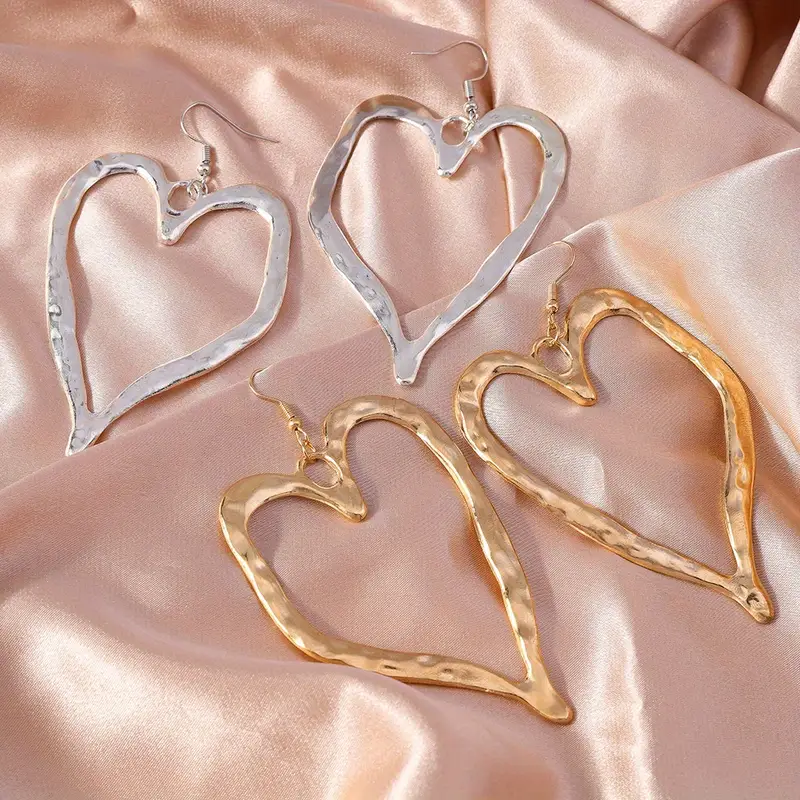 Boucles d'Oreilles Cœur Ajouré
