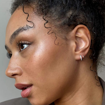 Boucles d’oreilles Doubles en Cristal