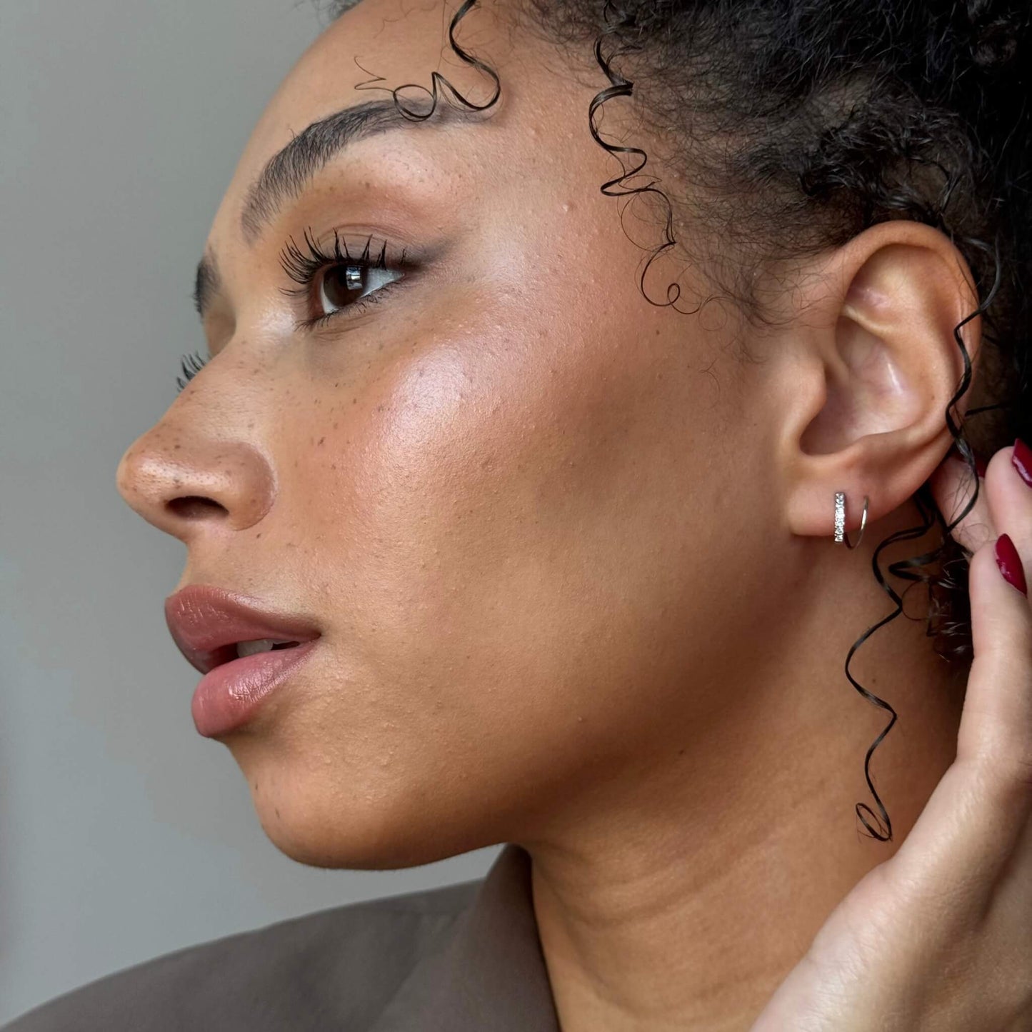 Boucles d’oreilles Doubles en Cristal