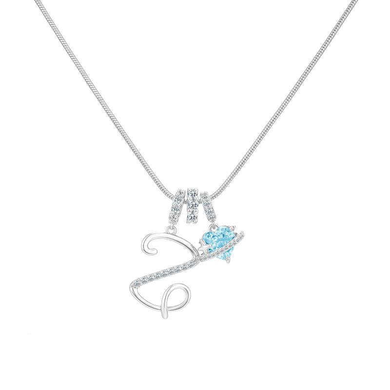 Collier Initiale & Charm Cœur