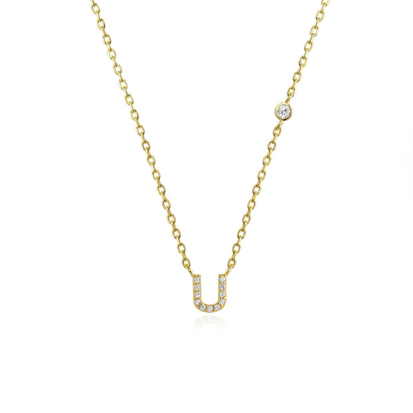 Collier Lettre en Pierre