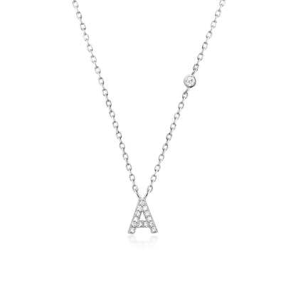 Collier Lettre en Pierre