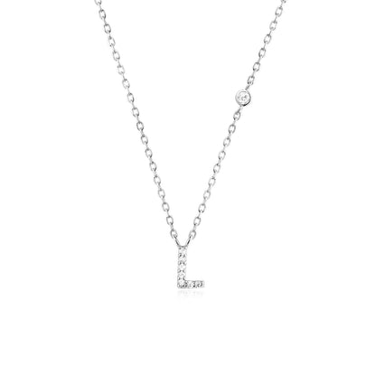 Collier Lettre en Pierre
