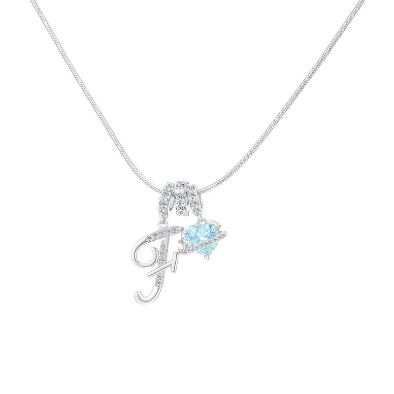 Collier Initiale & Charm Cœur